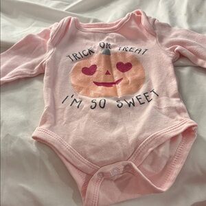 Rene Rofe Pink Pumpkin Kids One Piece 0-3 months
